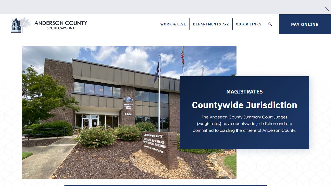Magistrates | Summary Court Judges - Anderson County